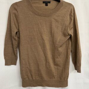 J. Crew Tan Crew Neck Sweater